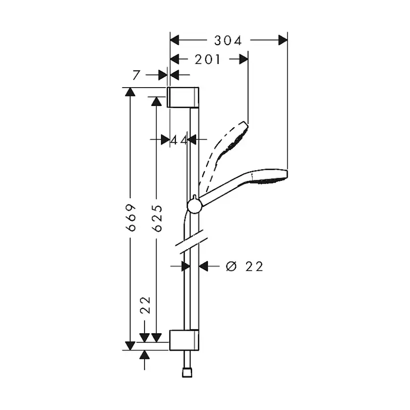 Duschset Hansgrohe Croma Select S Vario 3jet