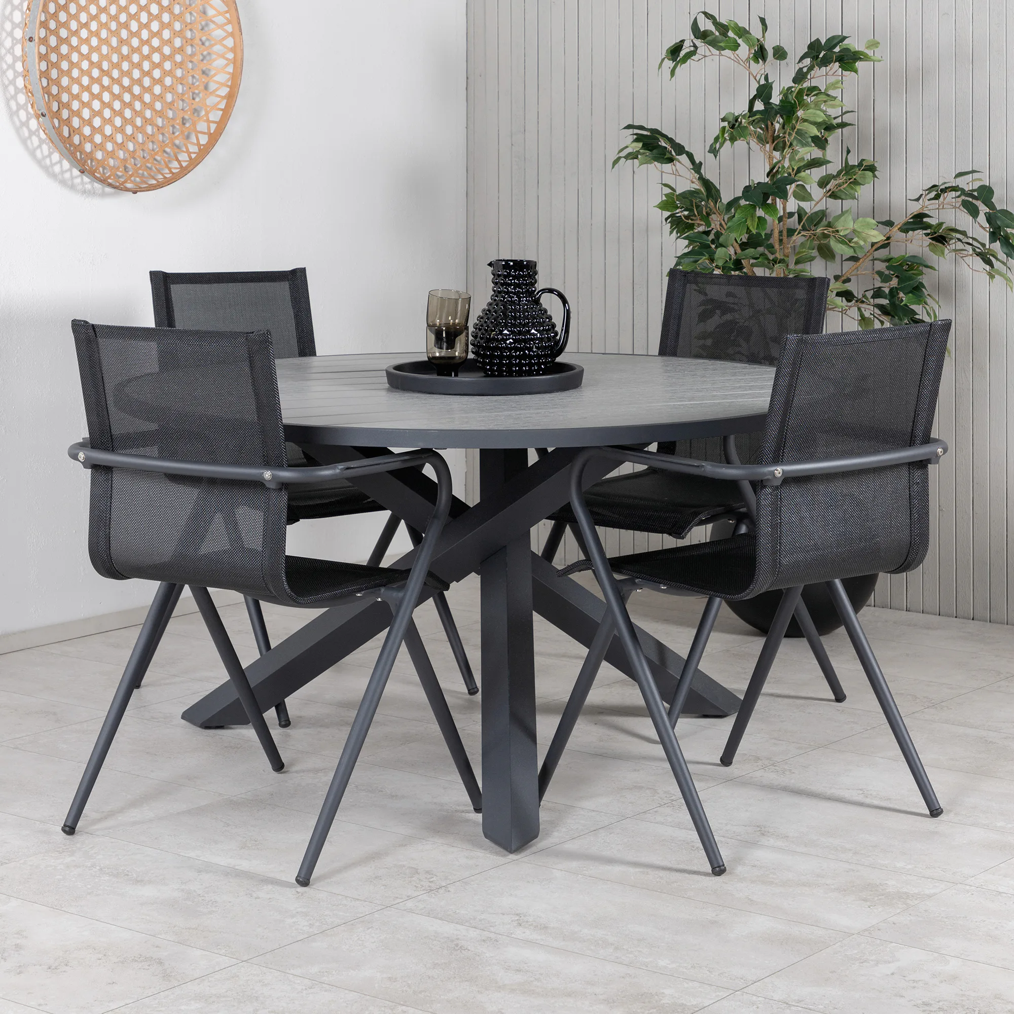 Matgrupp Venture Home Pincy med 4 Aspen Matstolar
