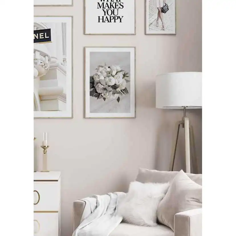 Poster Gallerix White Peonies