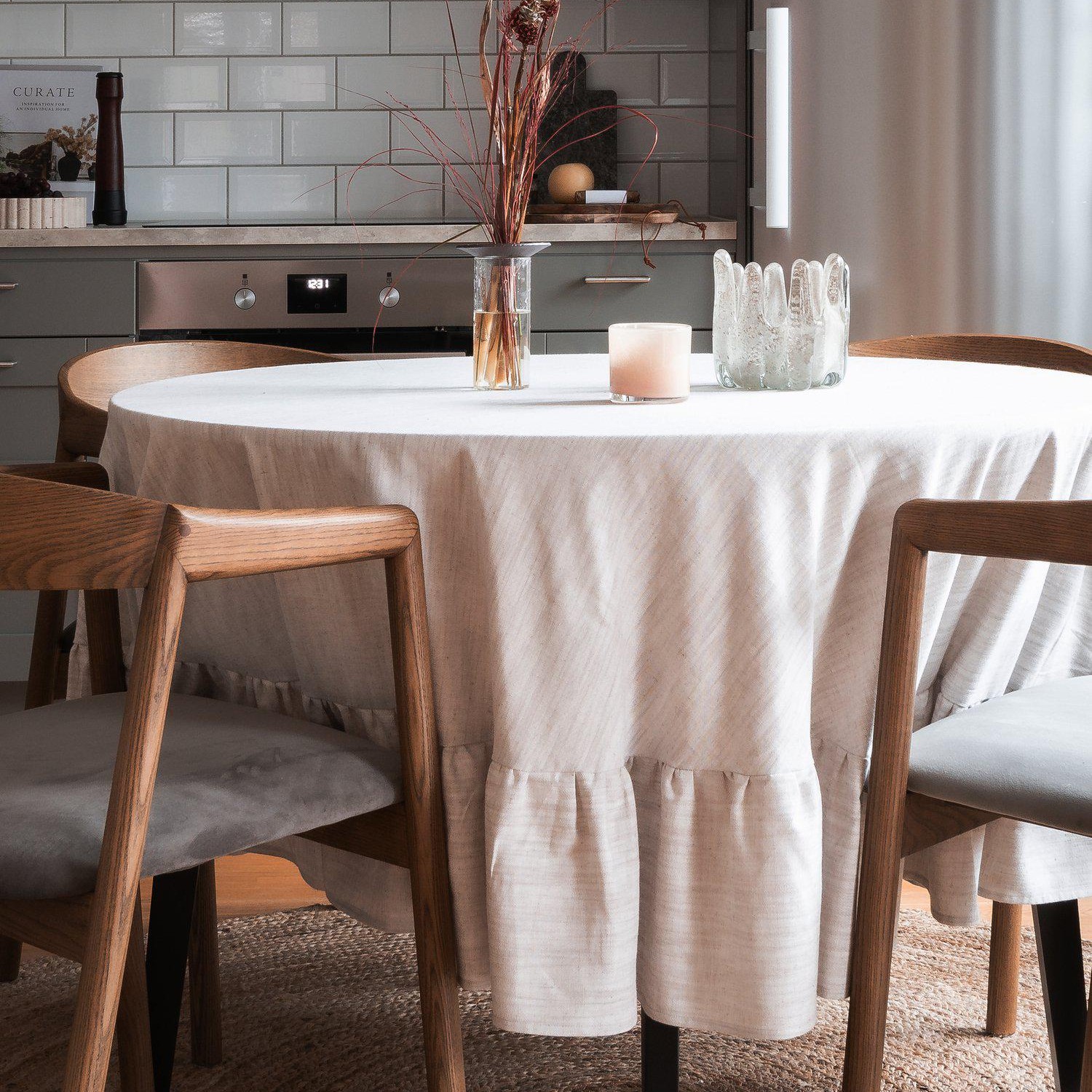 Bordsduk Svanefors Sabina 160x160 cm