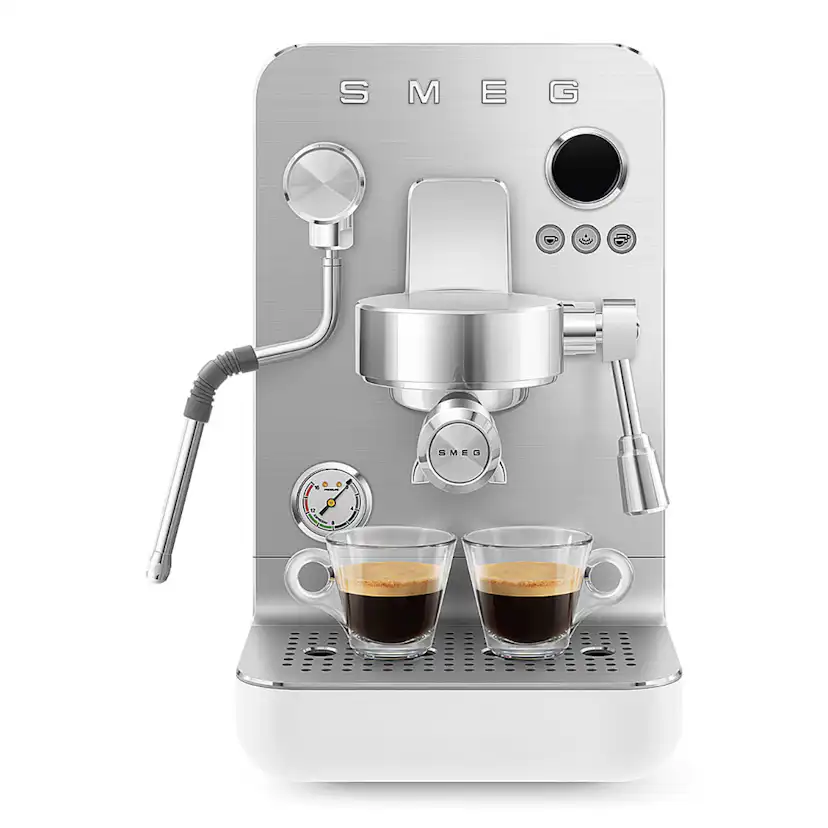 Espressomaskin Smeg Minipro EMC02WHMEU Manuell med Mjölkskummare, Vit