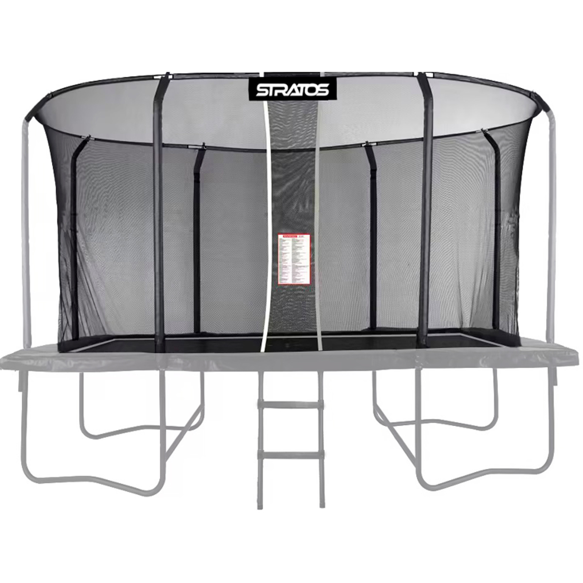 Säkerhetsnät Stratos till Rektangulär Studsmatta 277x477 cm Premium Black Line