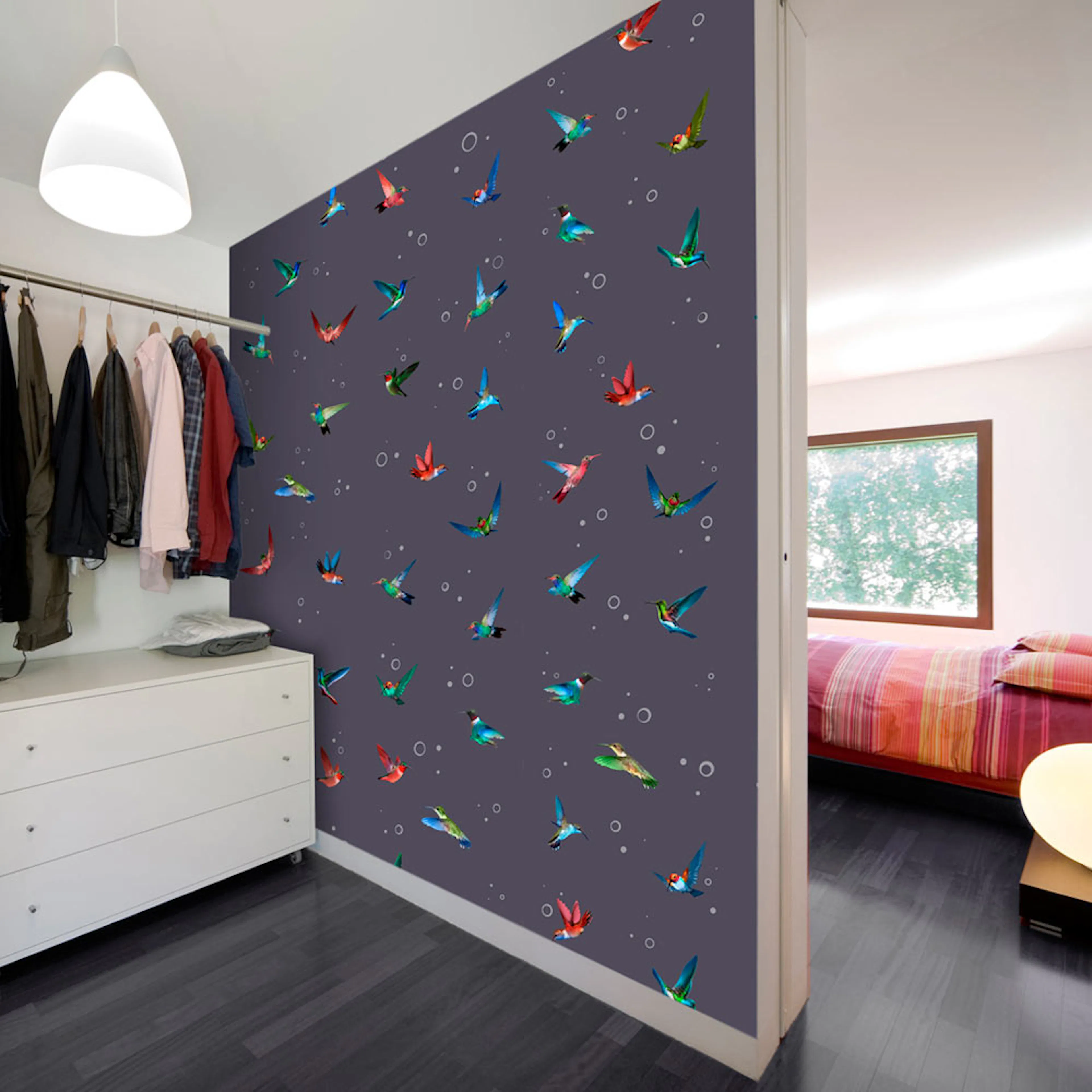 Fototapet Arkiio Flight of hummingbirds 50x1000 cm