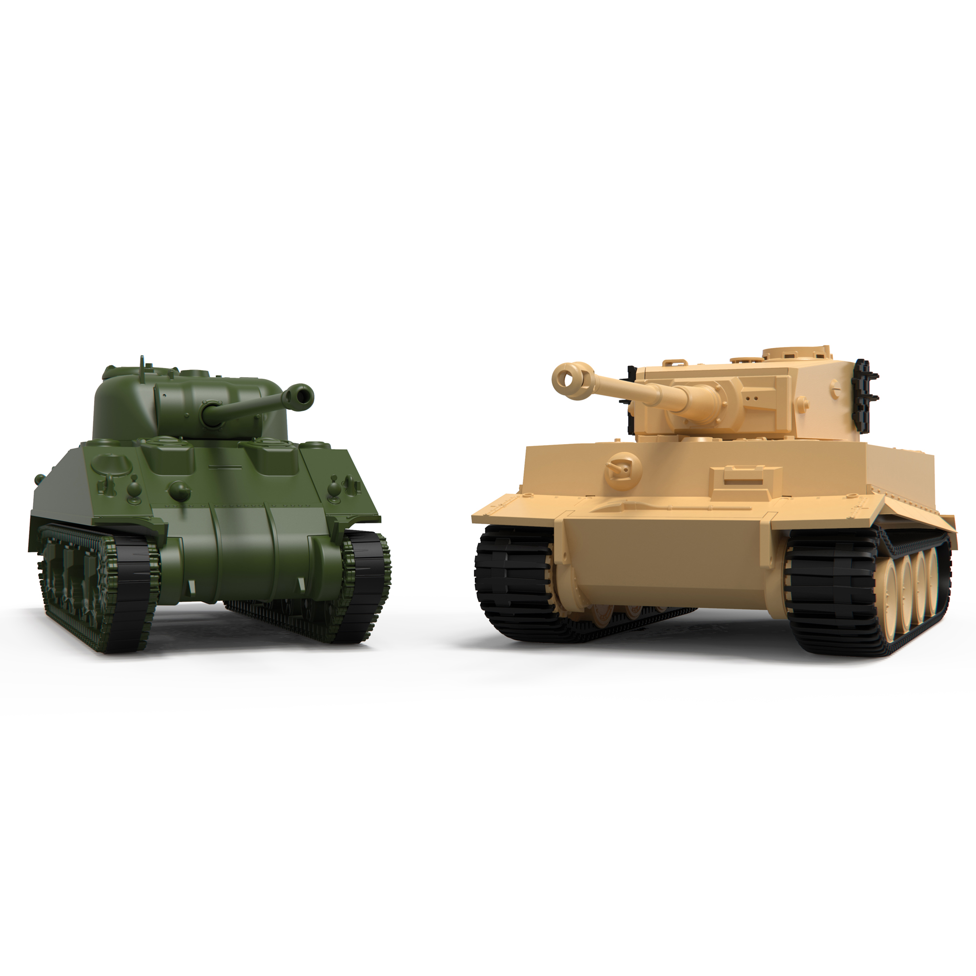 Modellbyggsats Airfix 1:72 Classic Conflict Tiger 1 vs Sherman Firefly