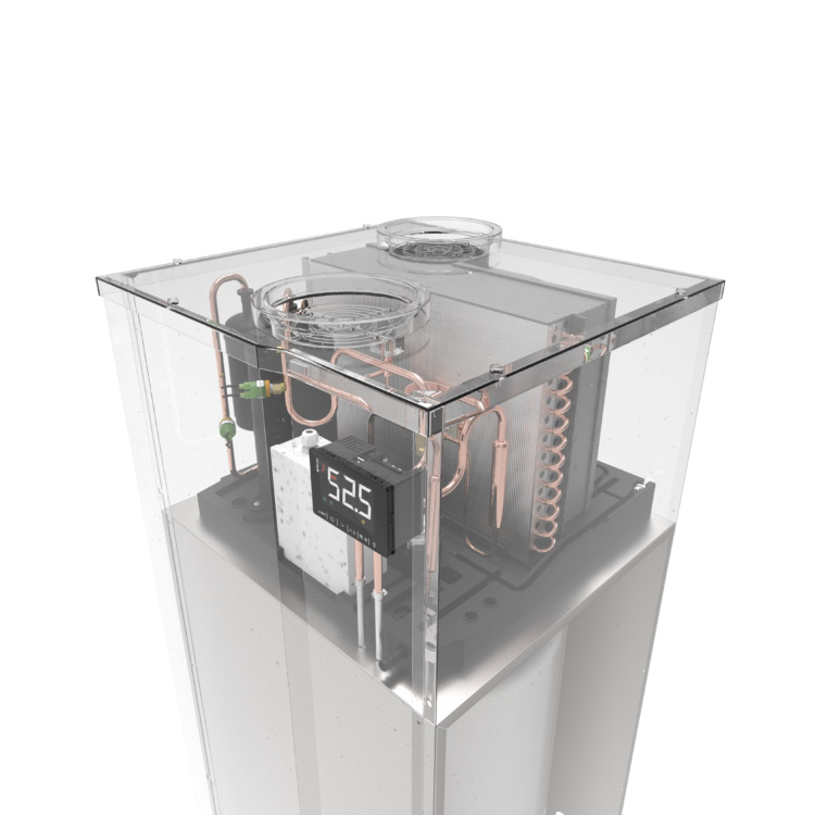 Värmepumpsberedare Indol EcoHeat PRO EH200FV3 Wifi-Ansluten 200L