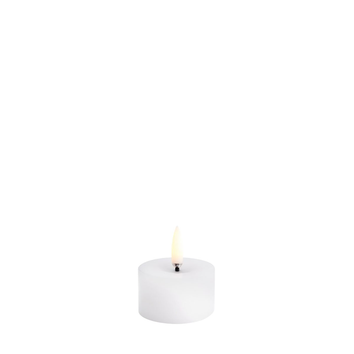 UYUNI LED Blockljus Melted Vit 5x2,8 cm Färg: Nordic White, Höjd: 28 mm