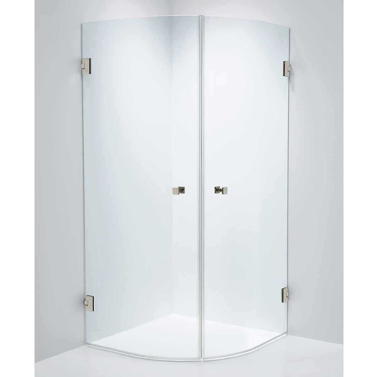 Corny Design 900x900 Rostfri look Klarglas 900x900, Rostfri look, Klarglas