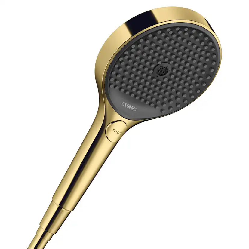 Handdusch Hansgrohe Rainfinity 130 3jet Polerad Guld-optik Polerad Guld-optik, Utan EcoSmart