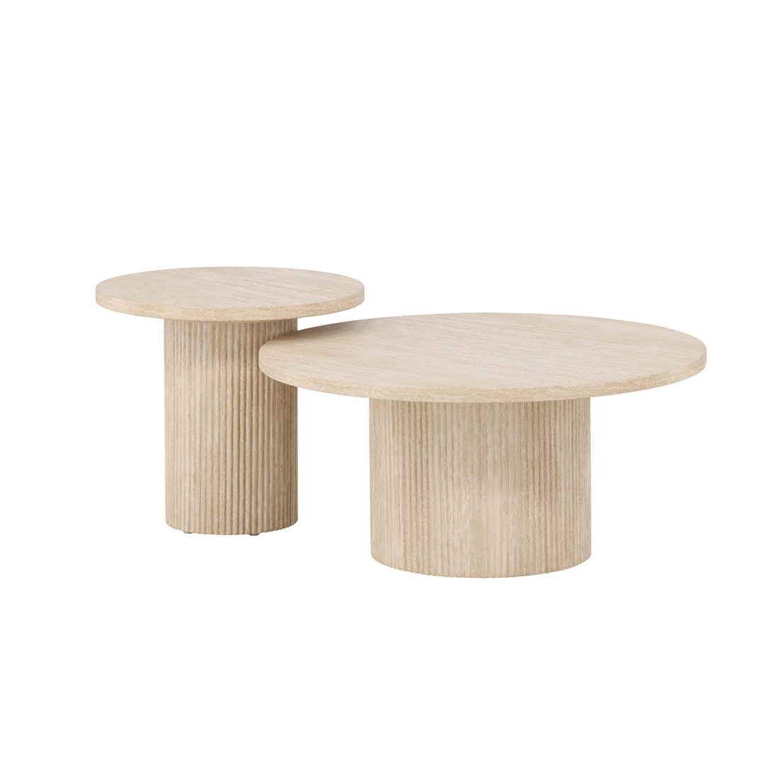 Soffbord Venture Home Härön Set Ø80 cm & Ø50 cm