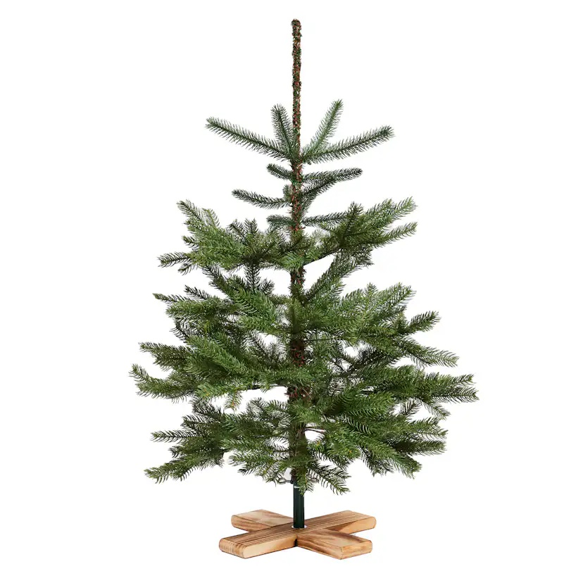 Plastgran Nordic Winter Julgran Danish Collection 100 x 65 cm med Träfot