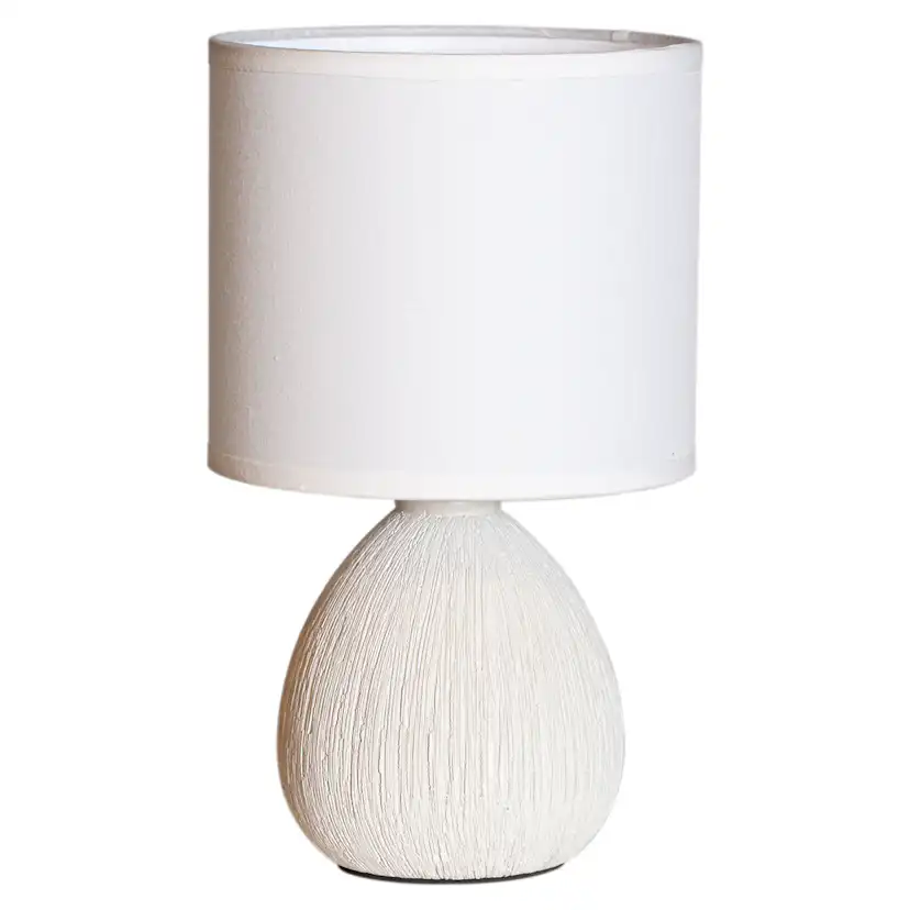 Bordslampa Cottex Madison H25 cm Keramikfot med Textilskärm