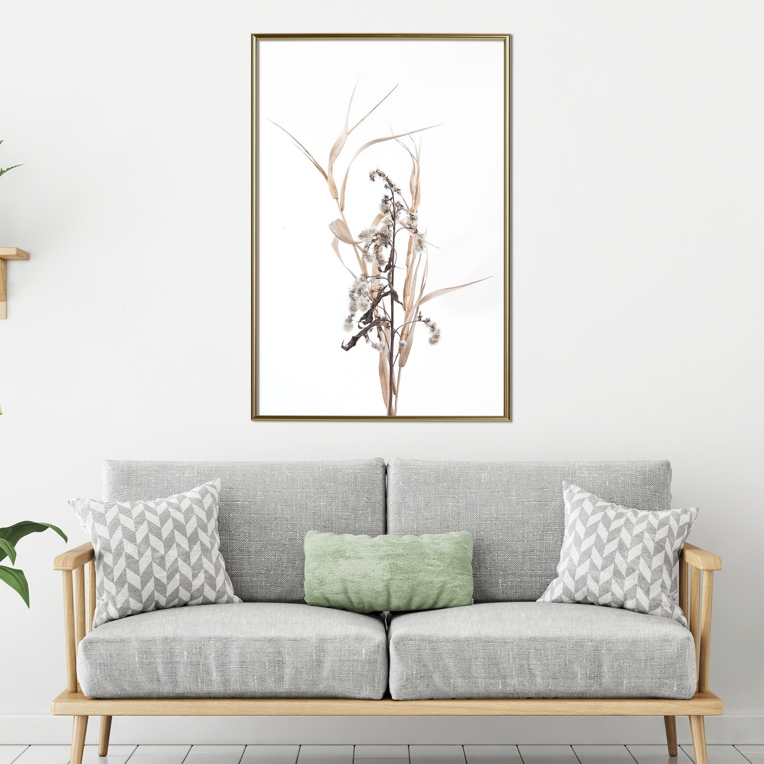 Affisch - Composition of Herbs [Poster] 40x60 Guld ram, 40x60 cm