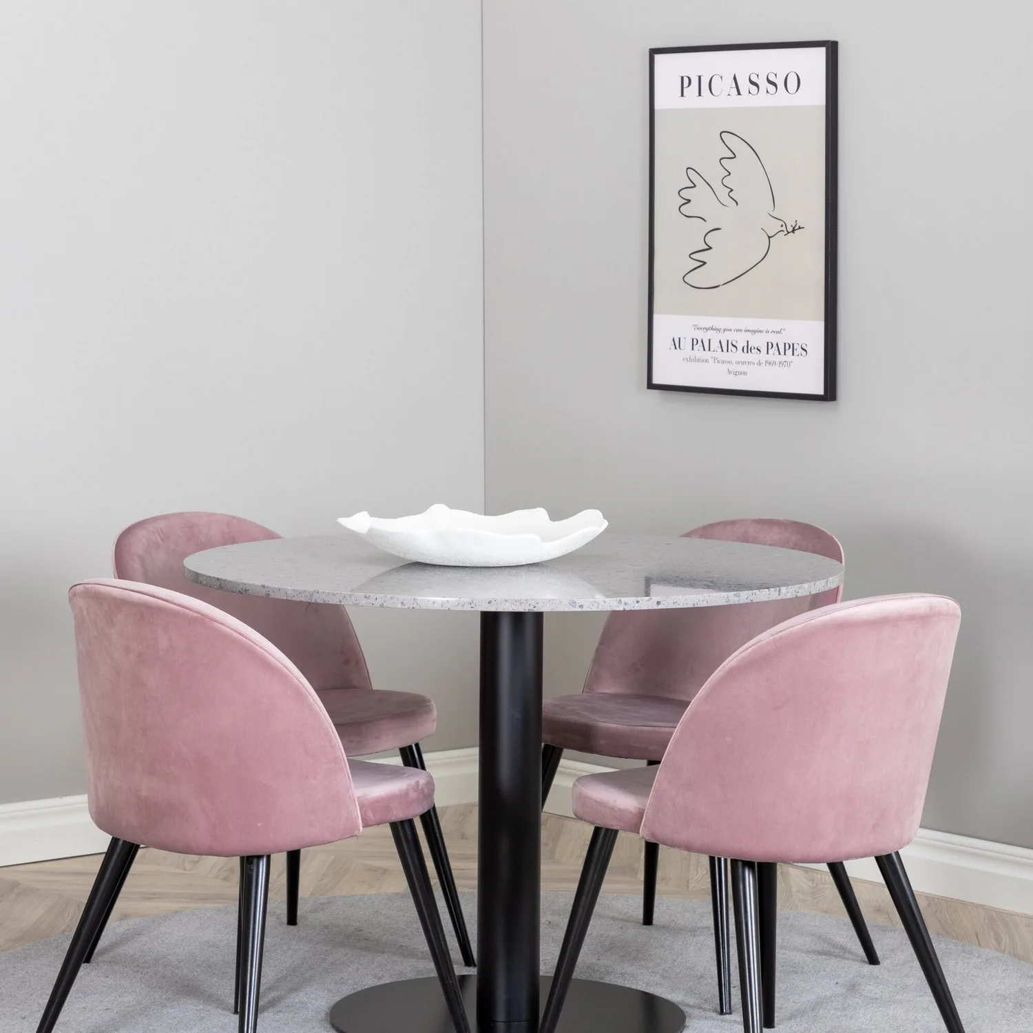 Svart/Rosa/Grå