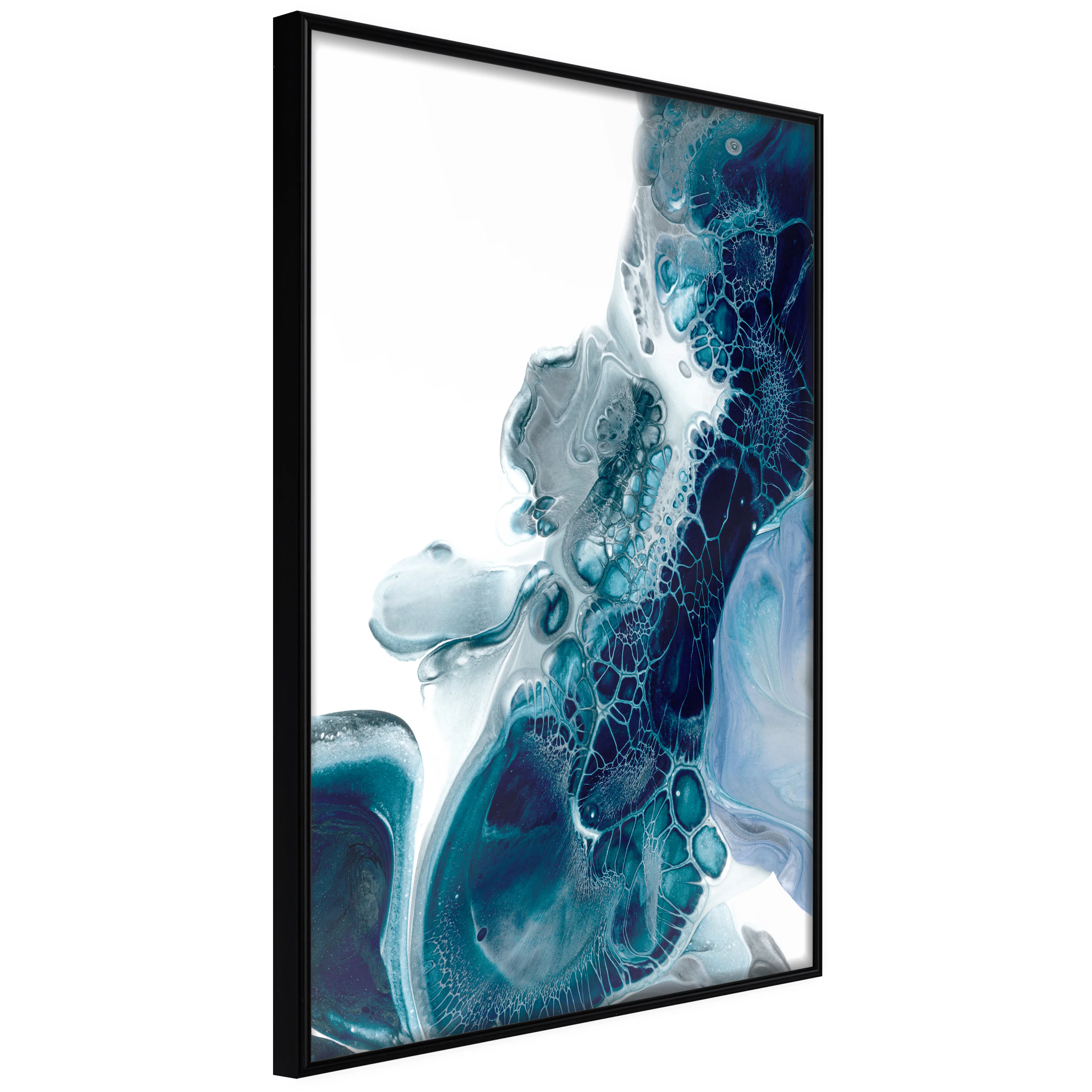 Affisch - Acrylic Abstract [Poster] 40x60 Svart ram, 40x60 cm