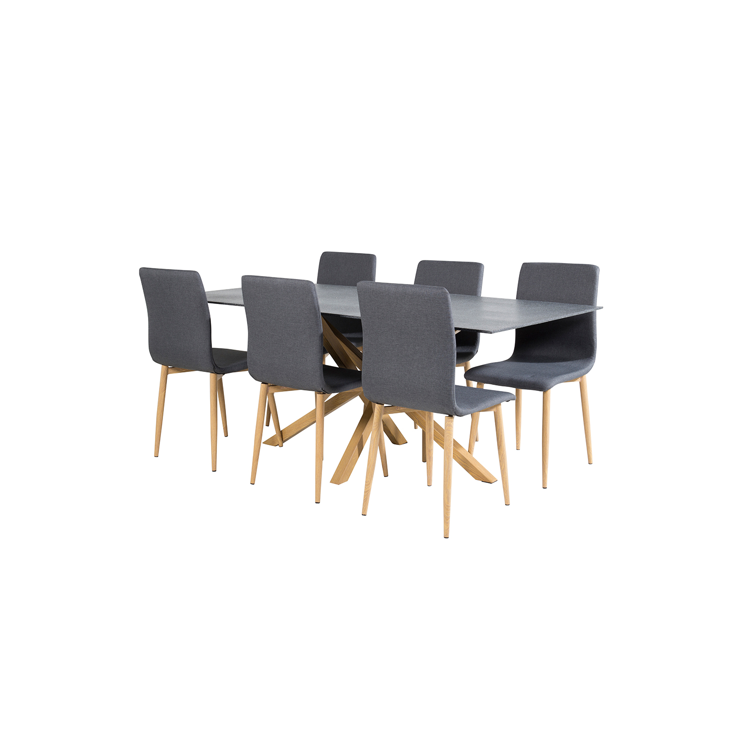 Matgrupp Venture Home Piata med 6 Walter Stolar Polyestertyg