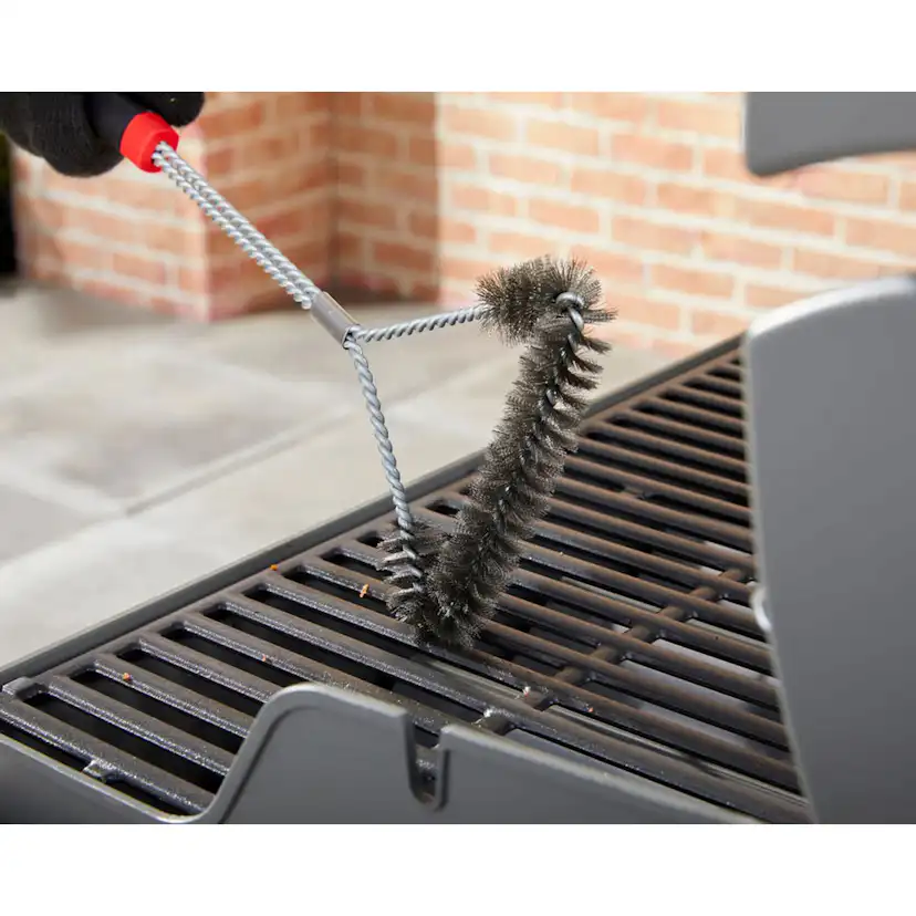 Grillborste Weber Tresidig Borste för Grillrengöring 46 cm