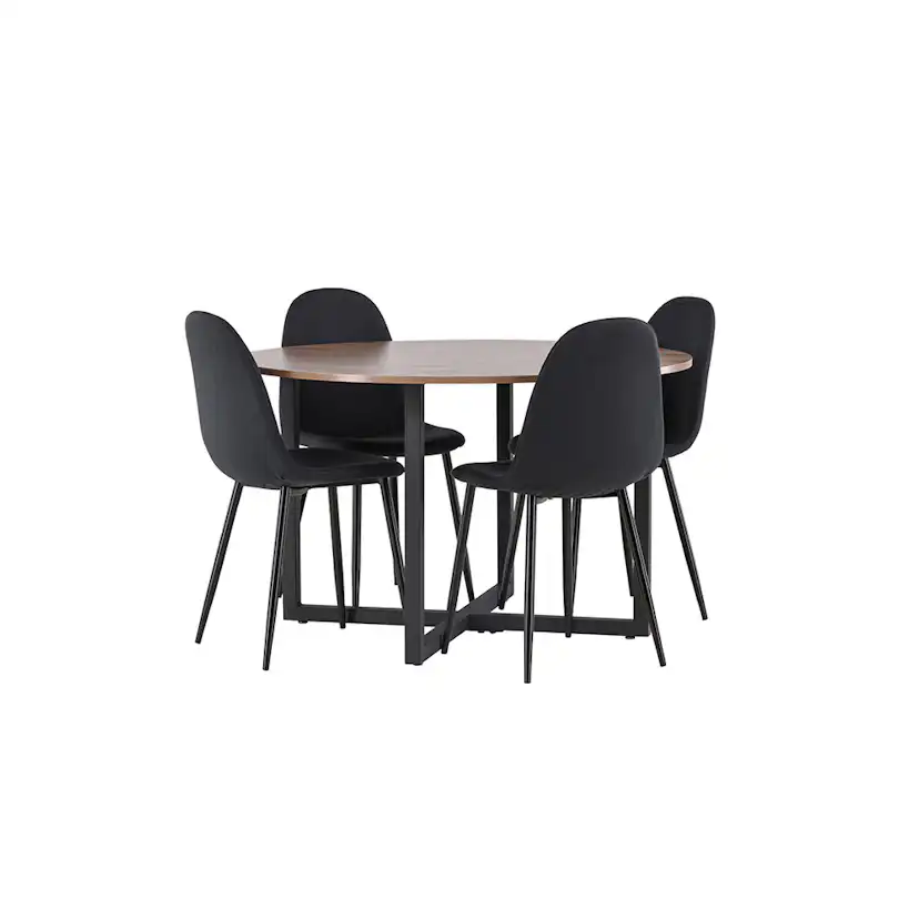 Matgrupp Venture Home Durango Ø 120 cm med 4 Polar Stolar