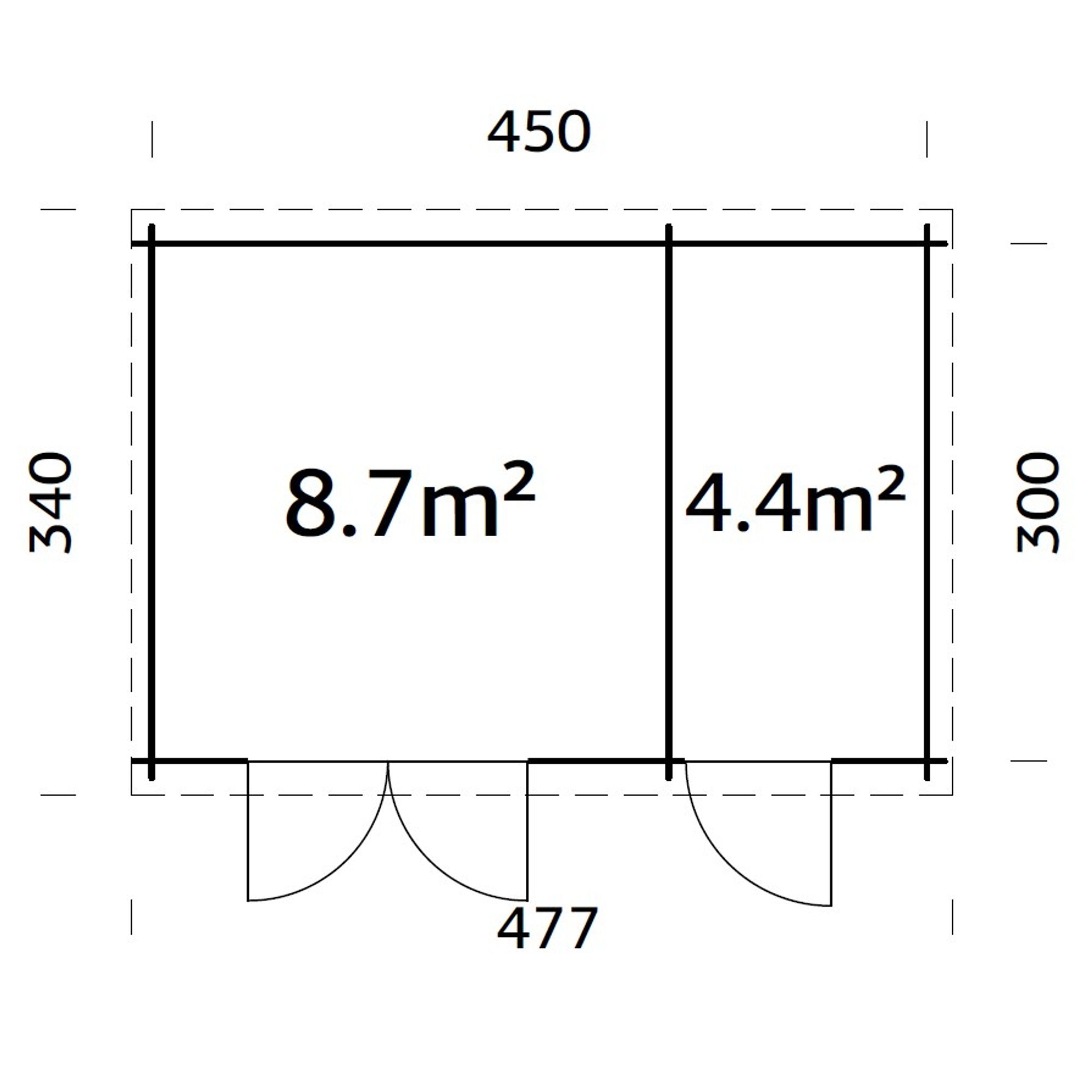 Stuga Palmako Ella 13,5 m2