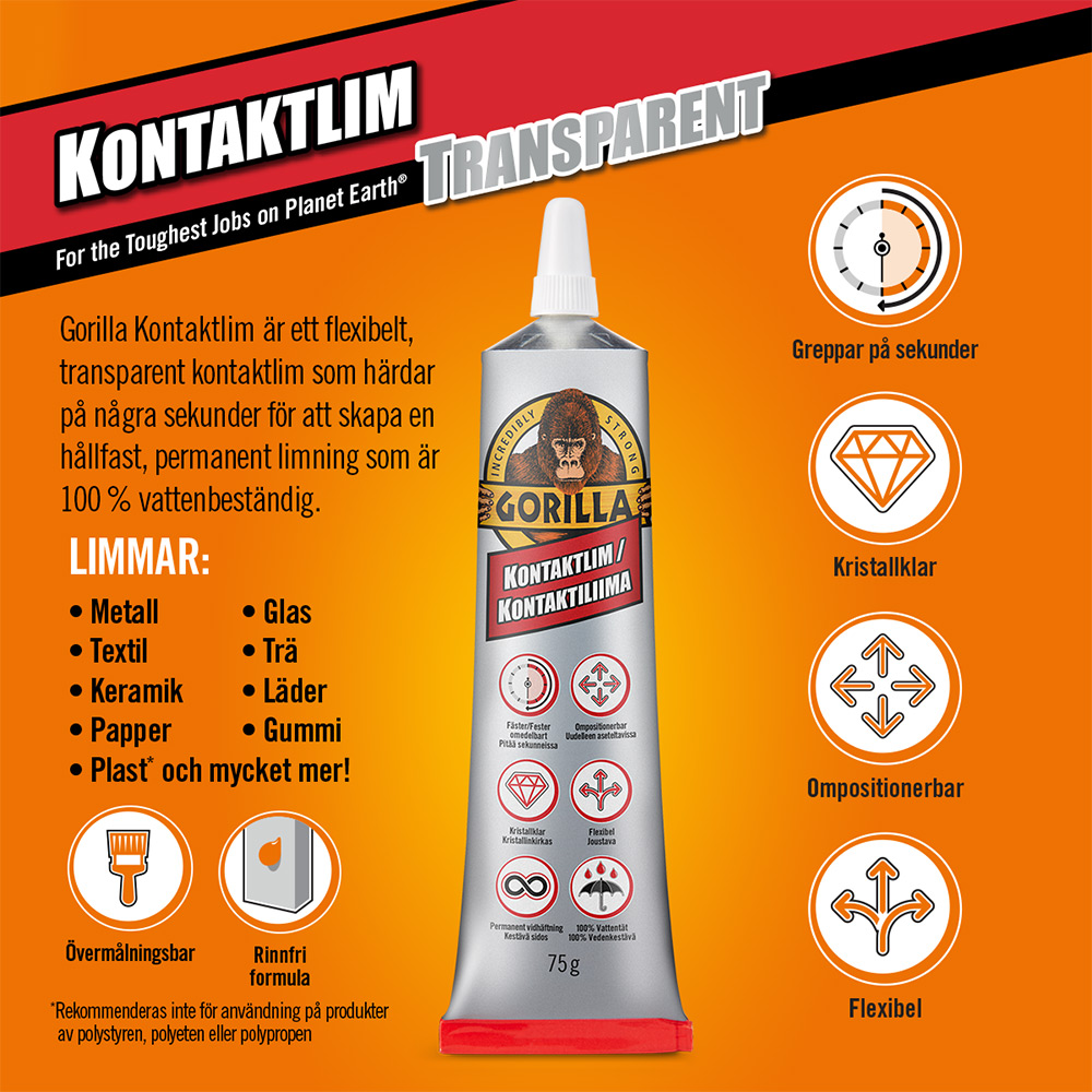 Kontaktlim Gorilla 75 g