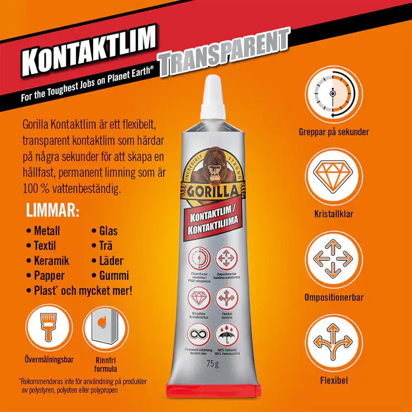 Kontaktlim Gorilla 75 g
