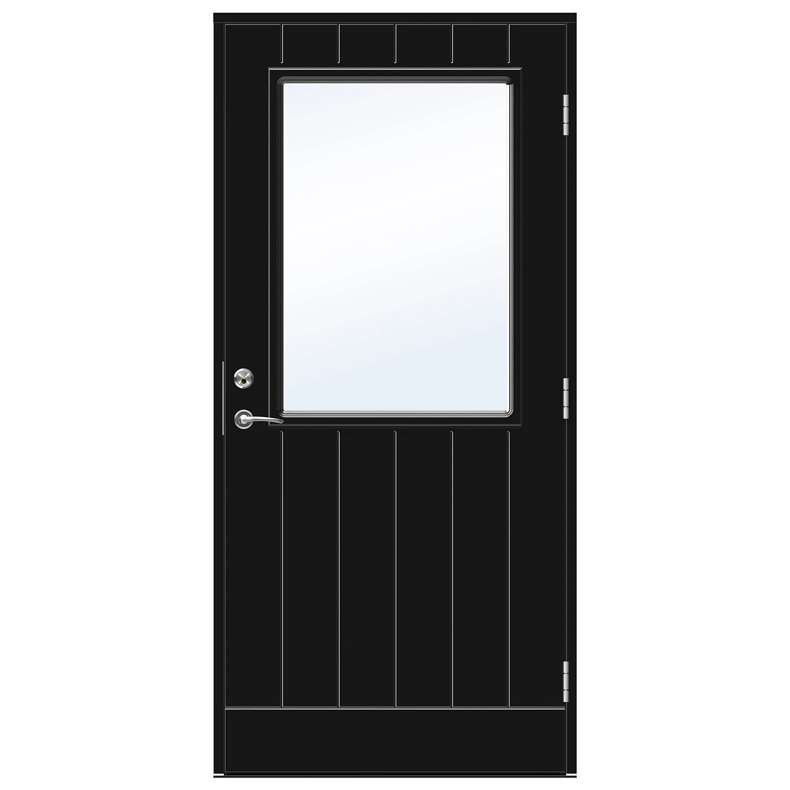 Parytterdörr Swedoor Advance-Line Vision Astra BxH: 180x210 cm NCS-S-9000-N