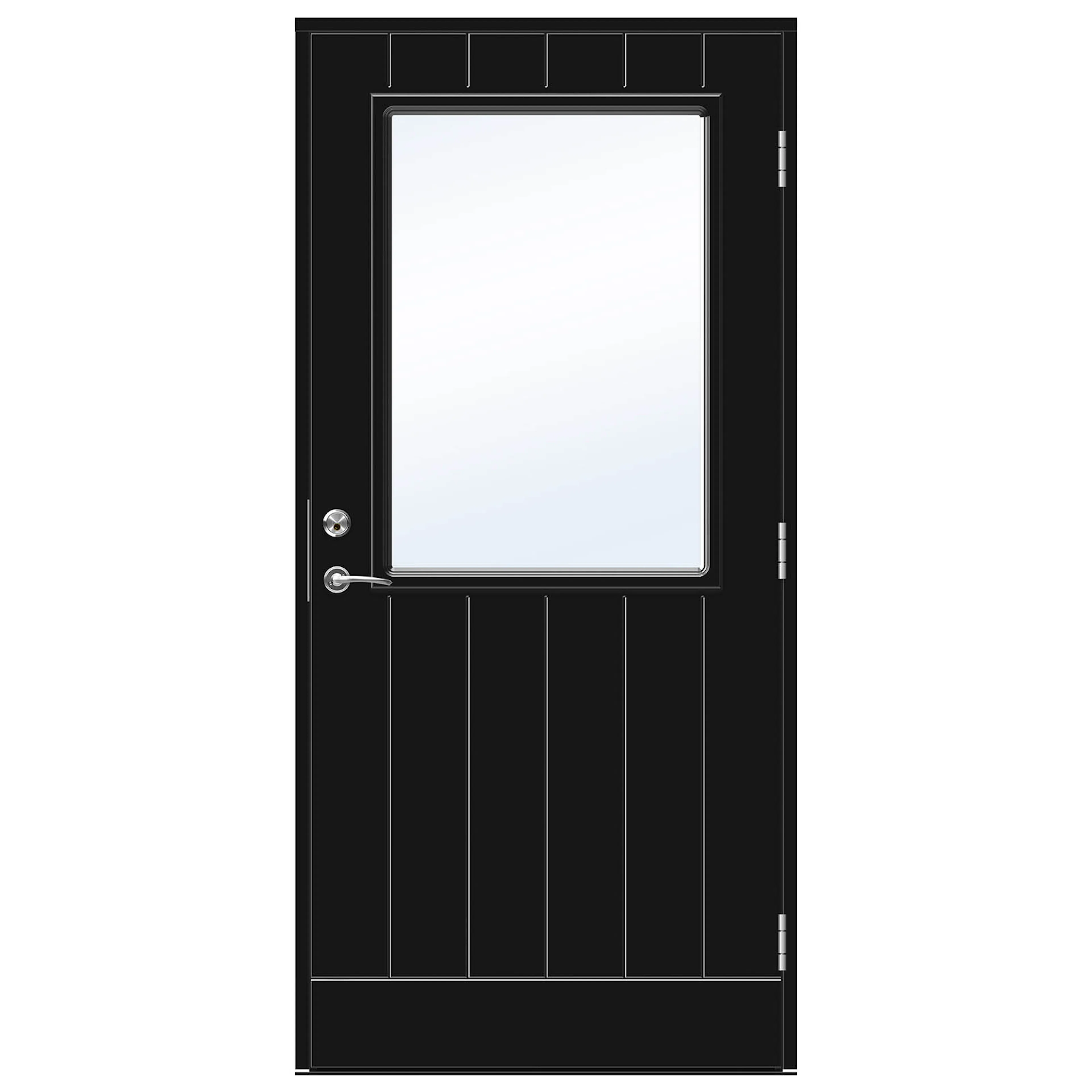 Parytterdörr Swedoor Advance-Line Vision Astra BxH: 180x210 cm NCS-S-9000-N