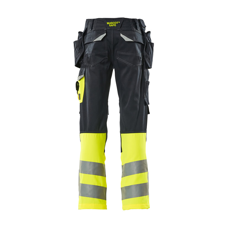 Mascot SAFE SUPREME Byxor med hängfickor 17531-860-01017 Storlek: 82C58, Färg: Mörk Marin/hi-vis Gul