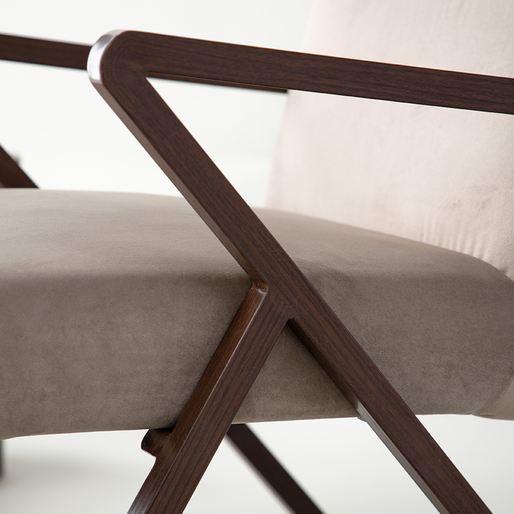 Fåtölj Vind Greby med Fotpall