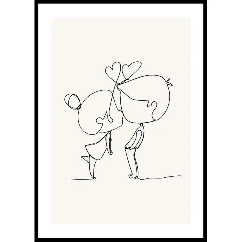 Poster Gallerix Contour of Affection