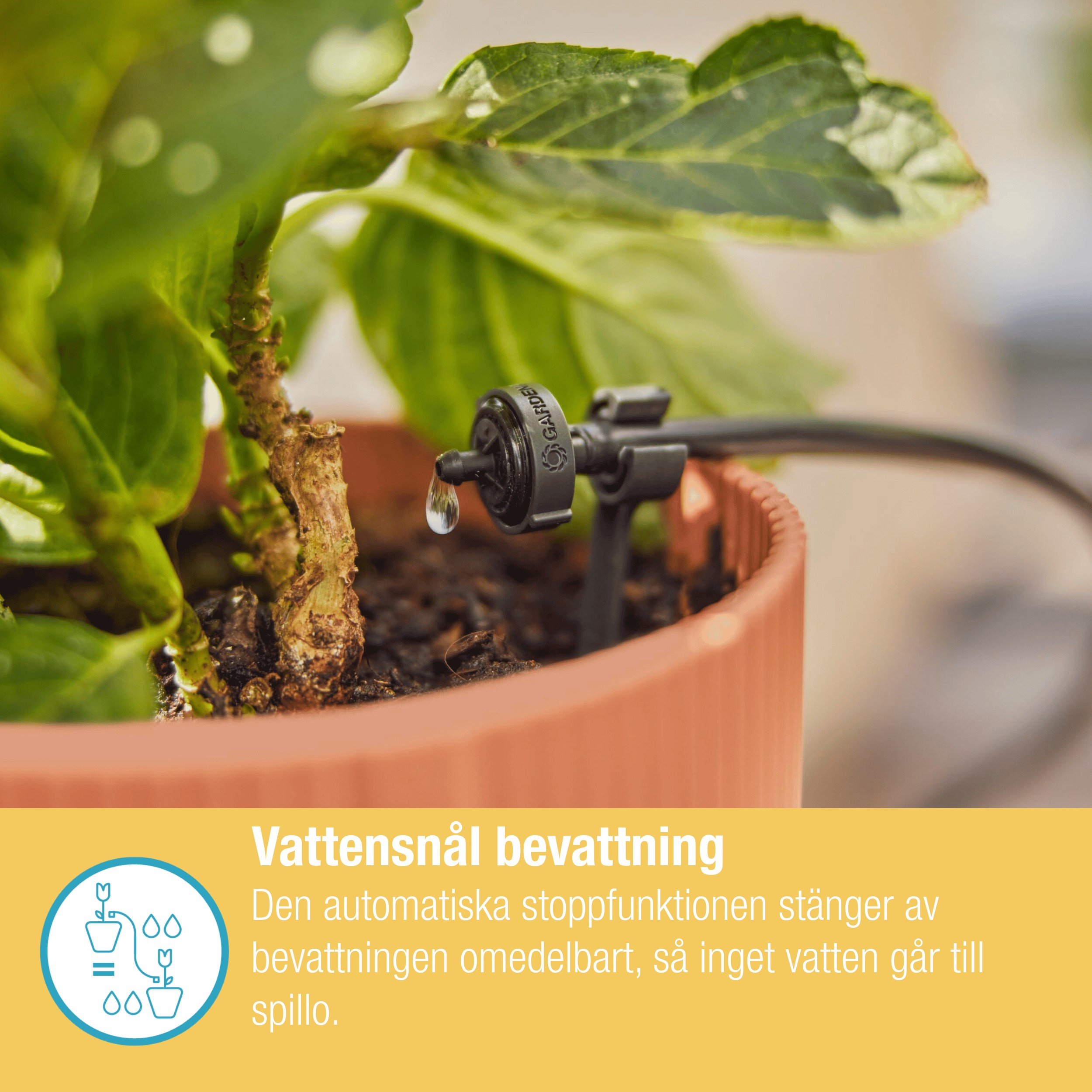 Droppspridare Gardena Micro-Drip 2 l/h Tryckregelrande