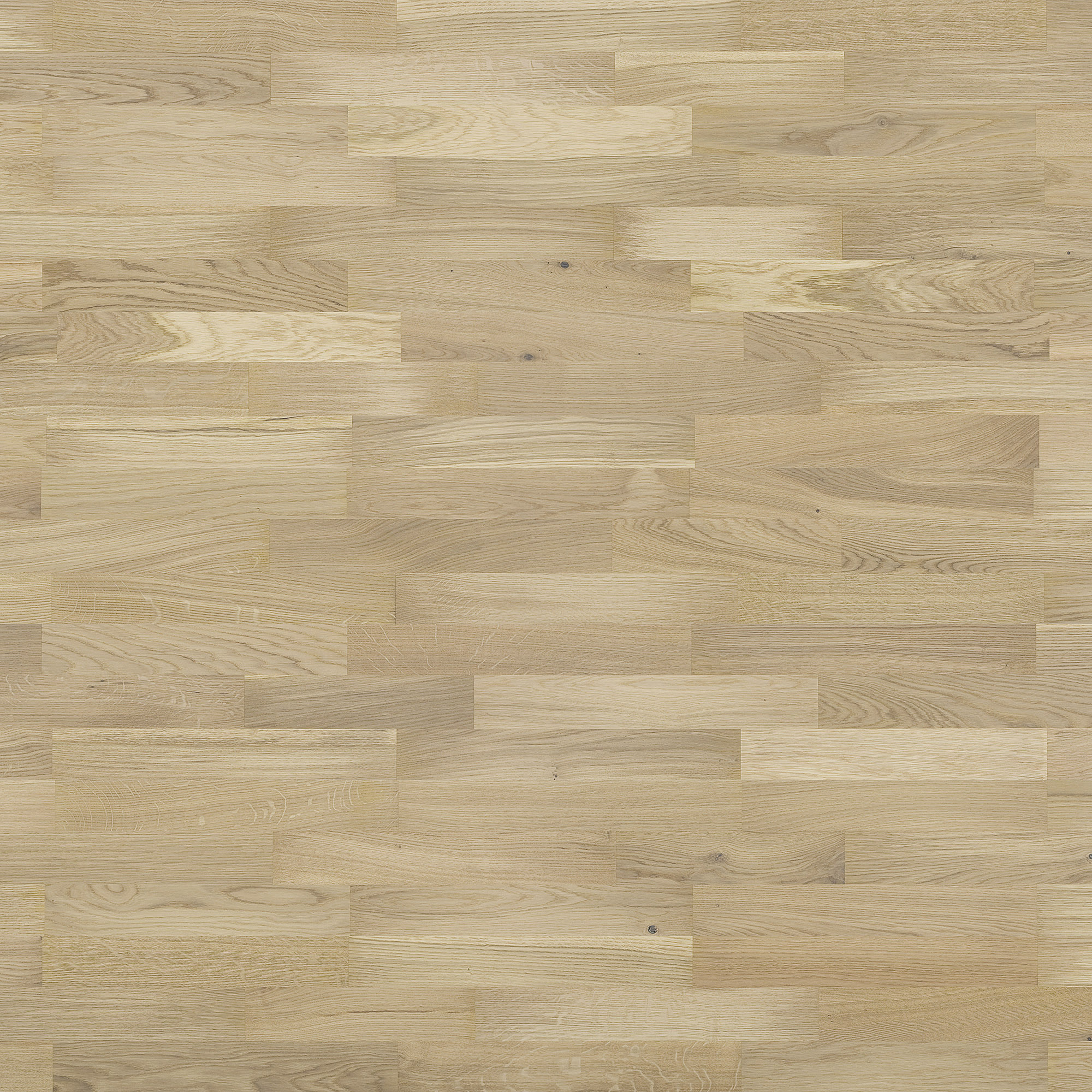 Parkettgolv Nordic Floor Ek Vit Mattlack 3-Stav