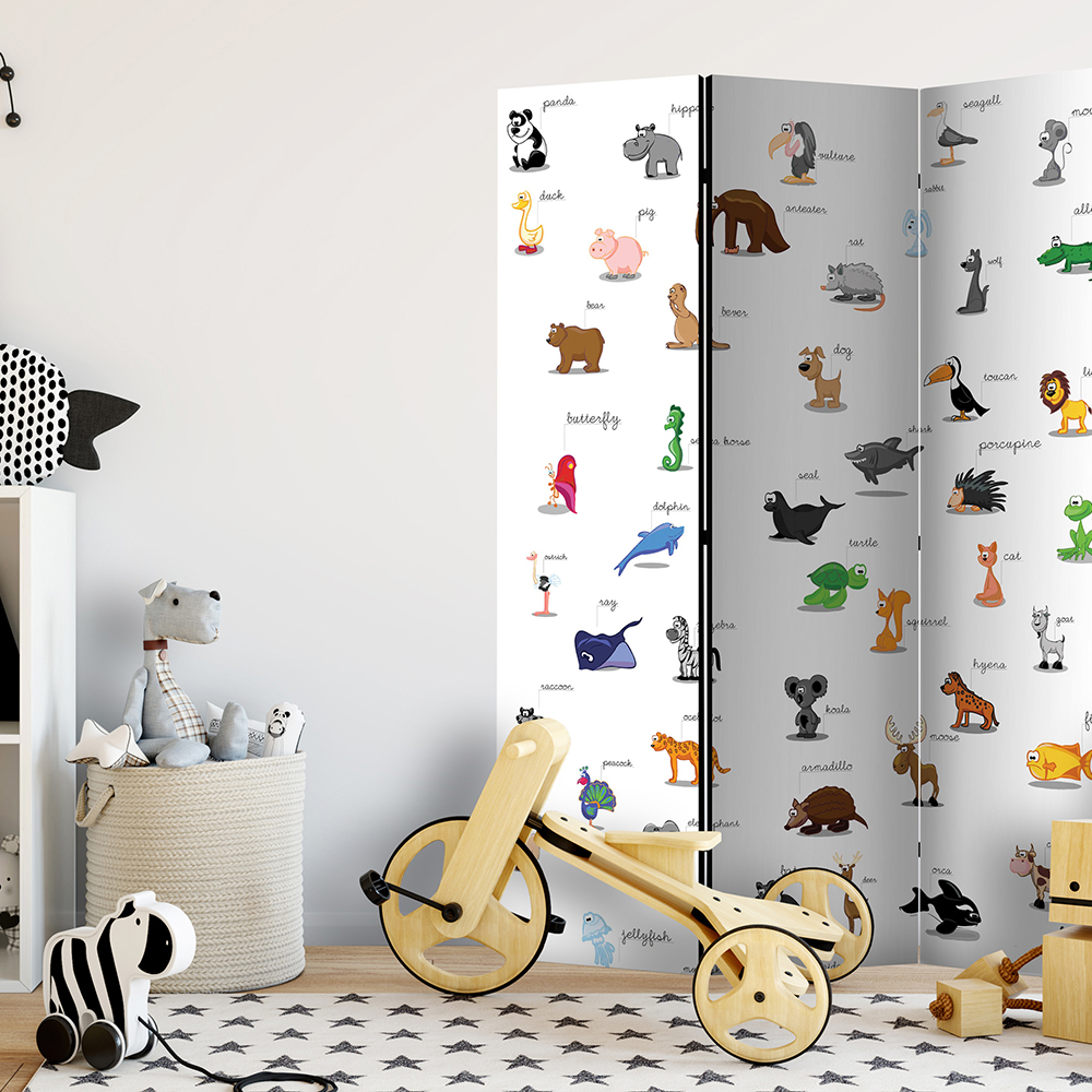 Rumsavdelare Arkiio Animals For Children 135x172 cm