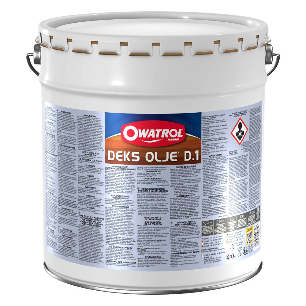 Träolja Owatrol Deks D1 Sidenmatt 20 Liter