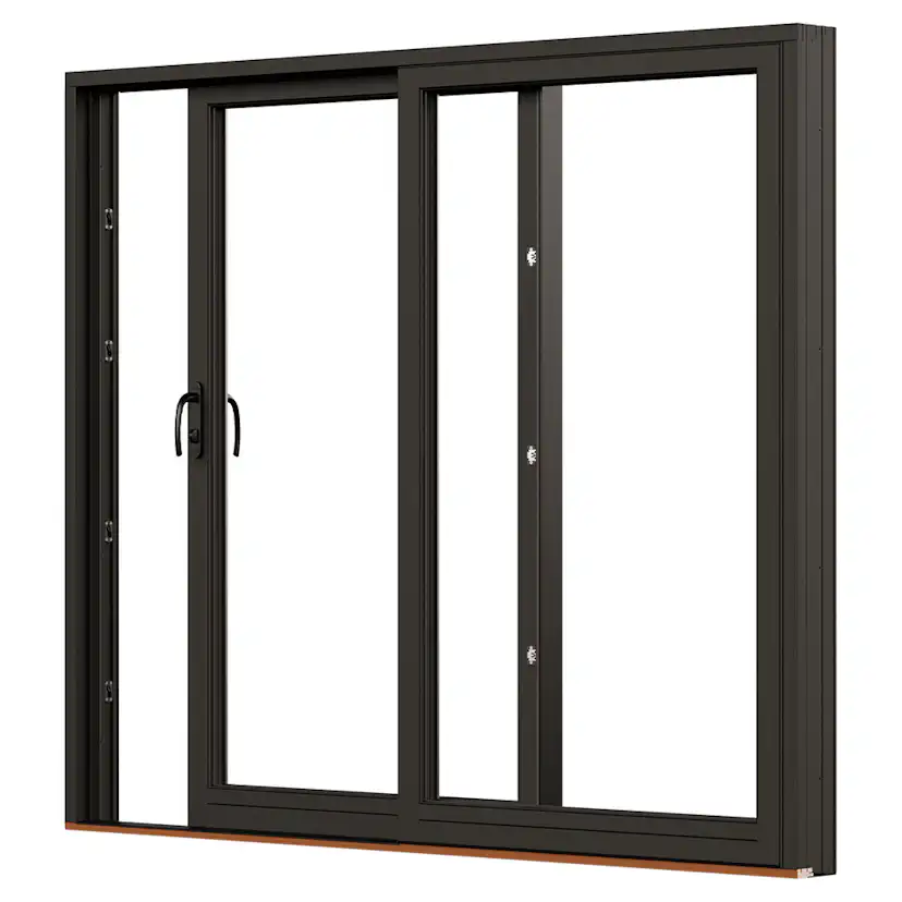 Skjutdörr NorDan NTech Aluminium 2-Delad BlackLine Svart