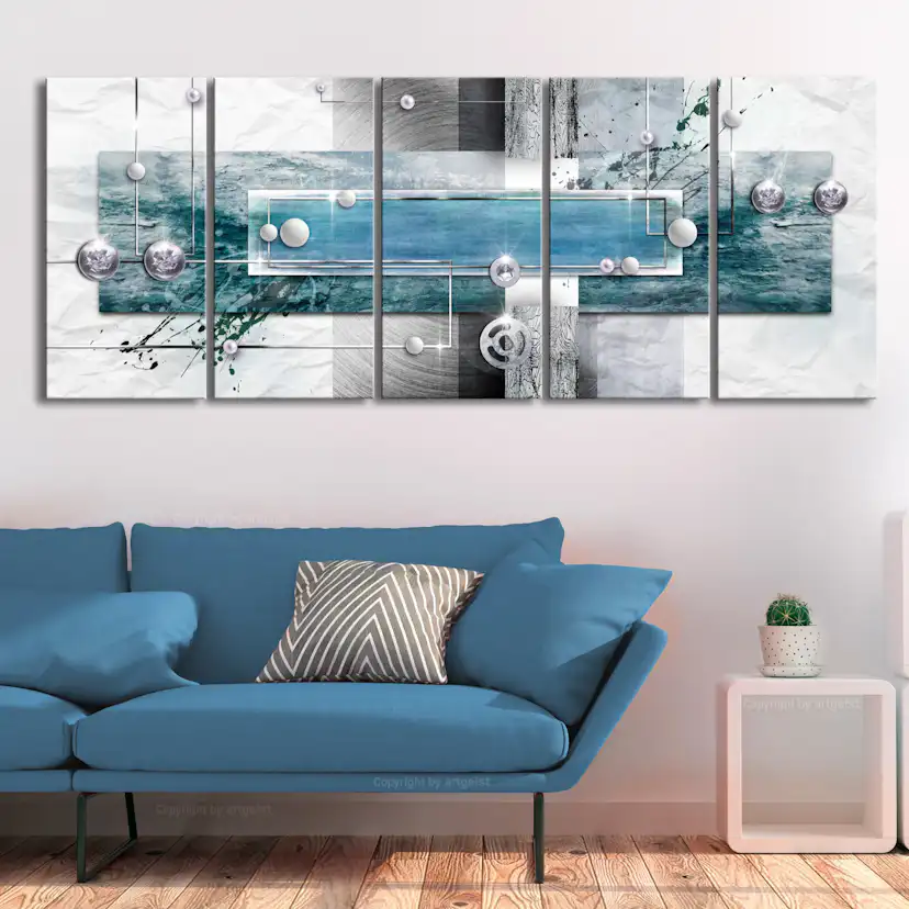 Tavla Arkiio Mysterious Mechanism Narrow Blue 5 delar