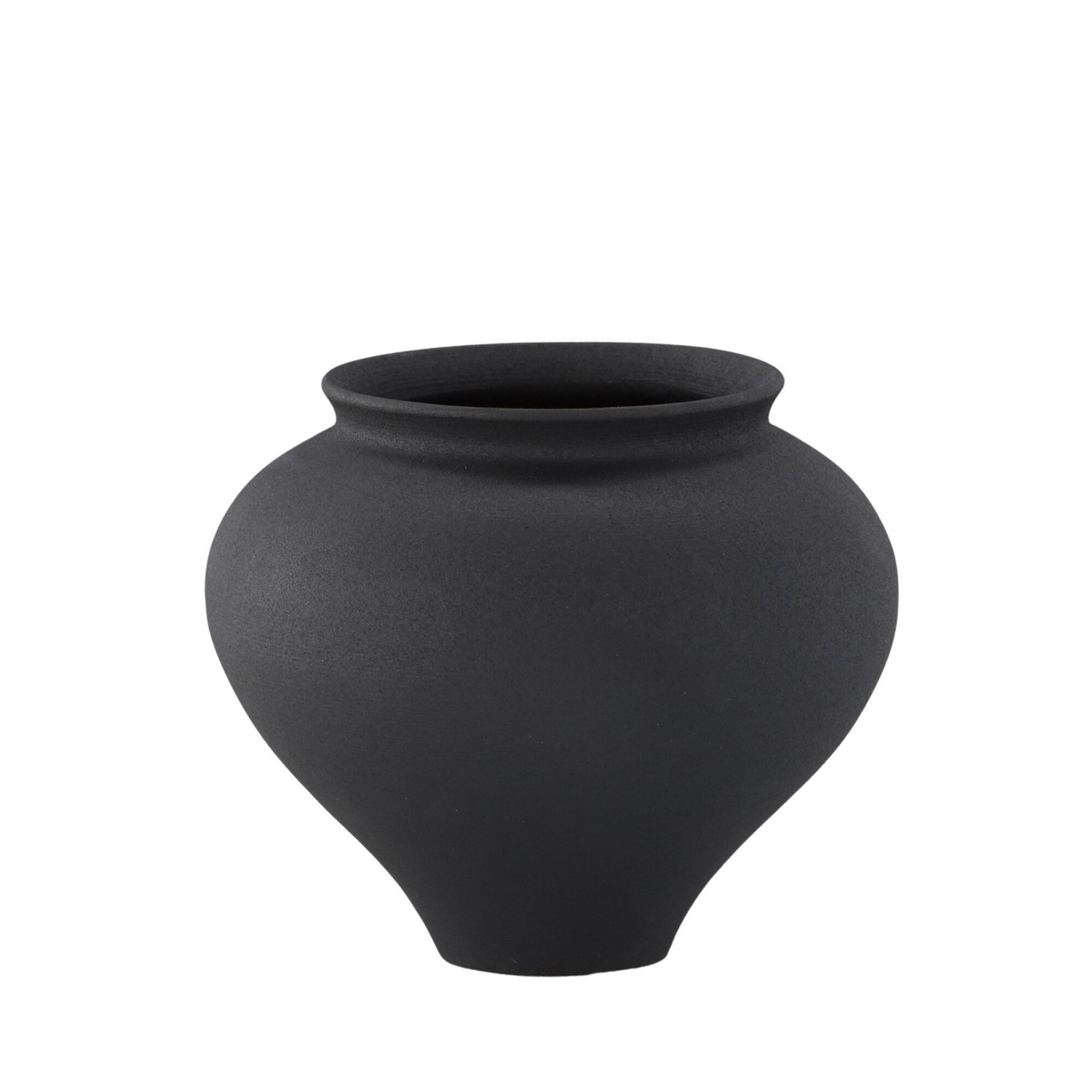 Rellis Vase - Black  - D11*H18*B18cm Svart
