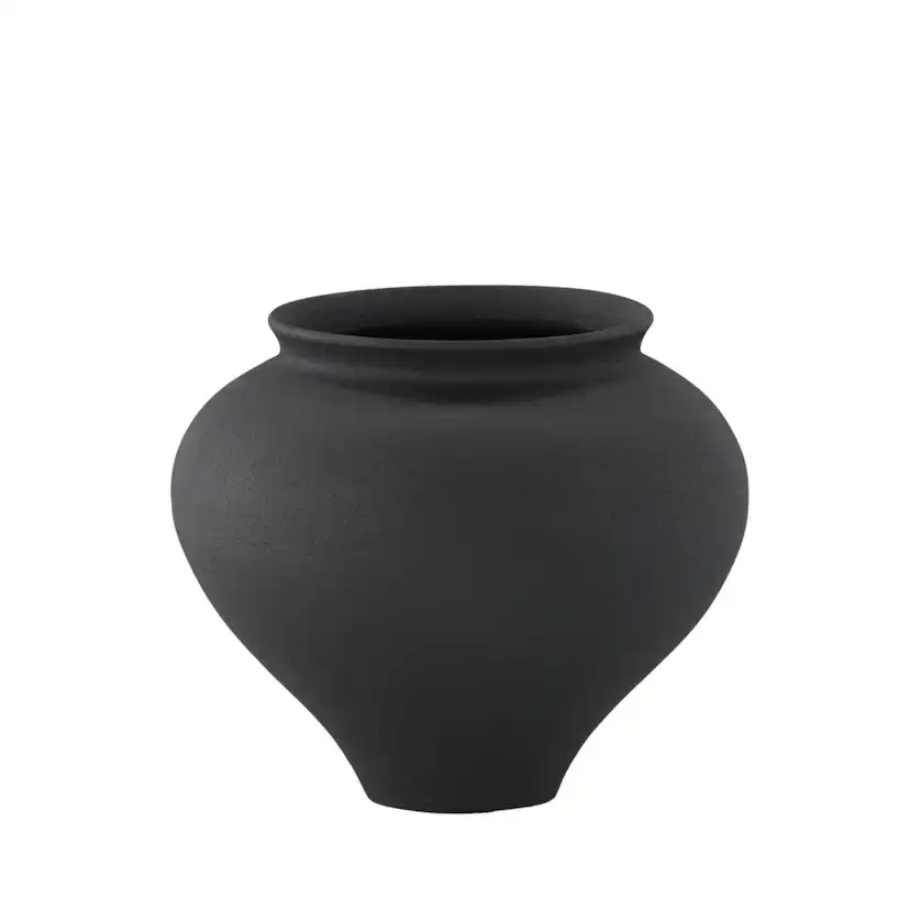 Rellis Vase - Black - D11*H18*B18cm Svart