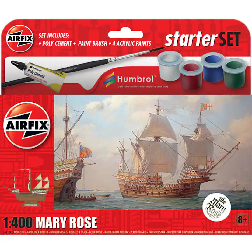 Modellbyggsats Airfix 1:400 Mary Rose Starter Set