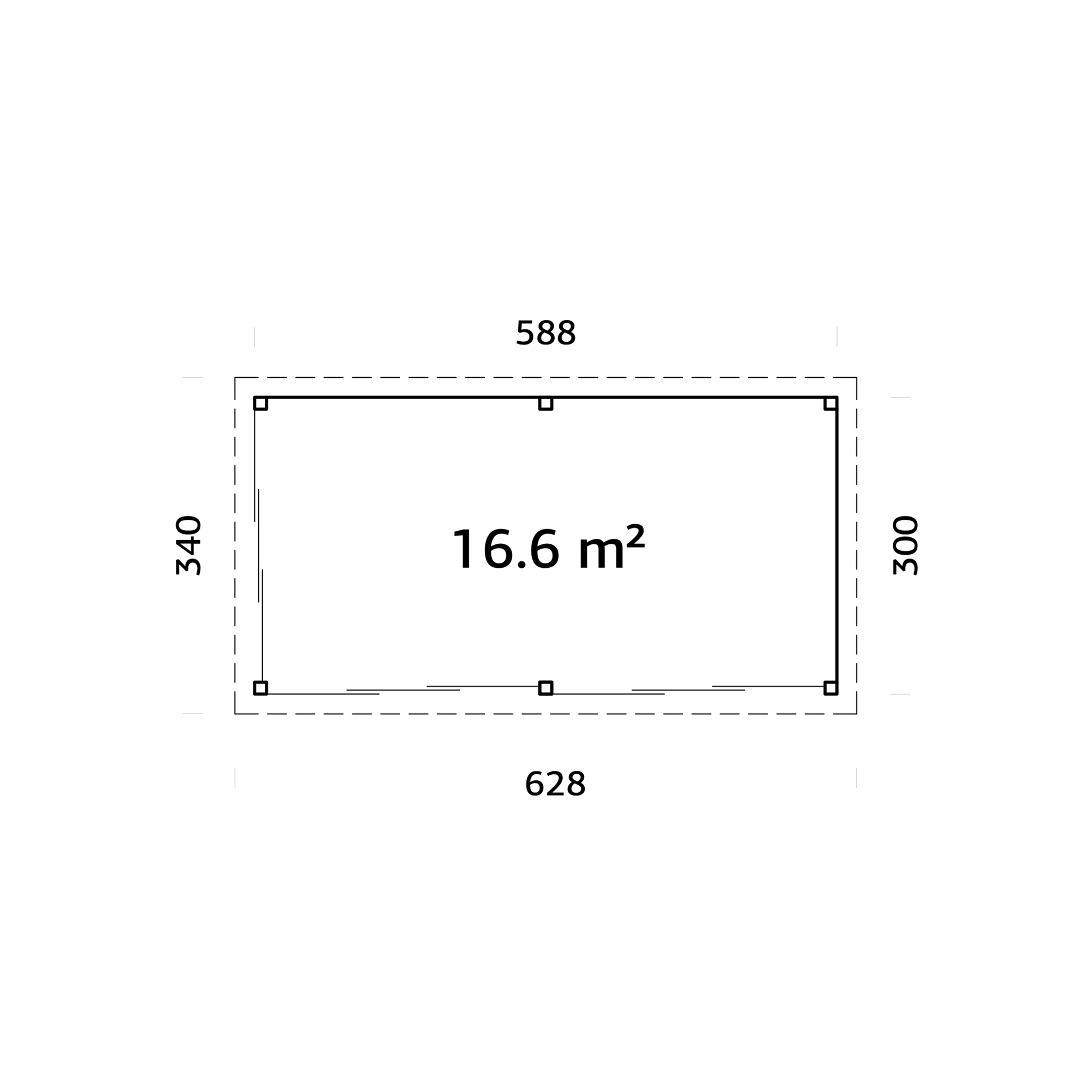 Uterum Palmako Lenna 16,6 m2 Set 702 Slide Plus