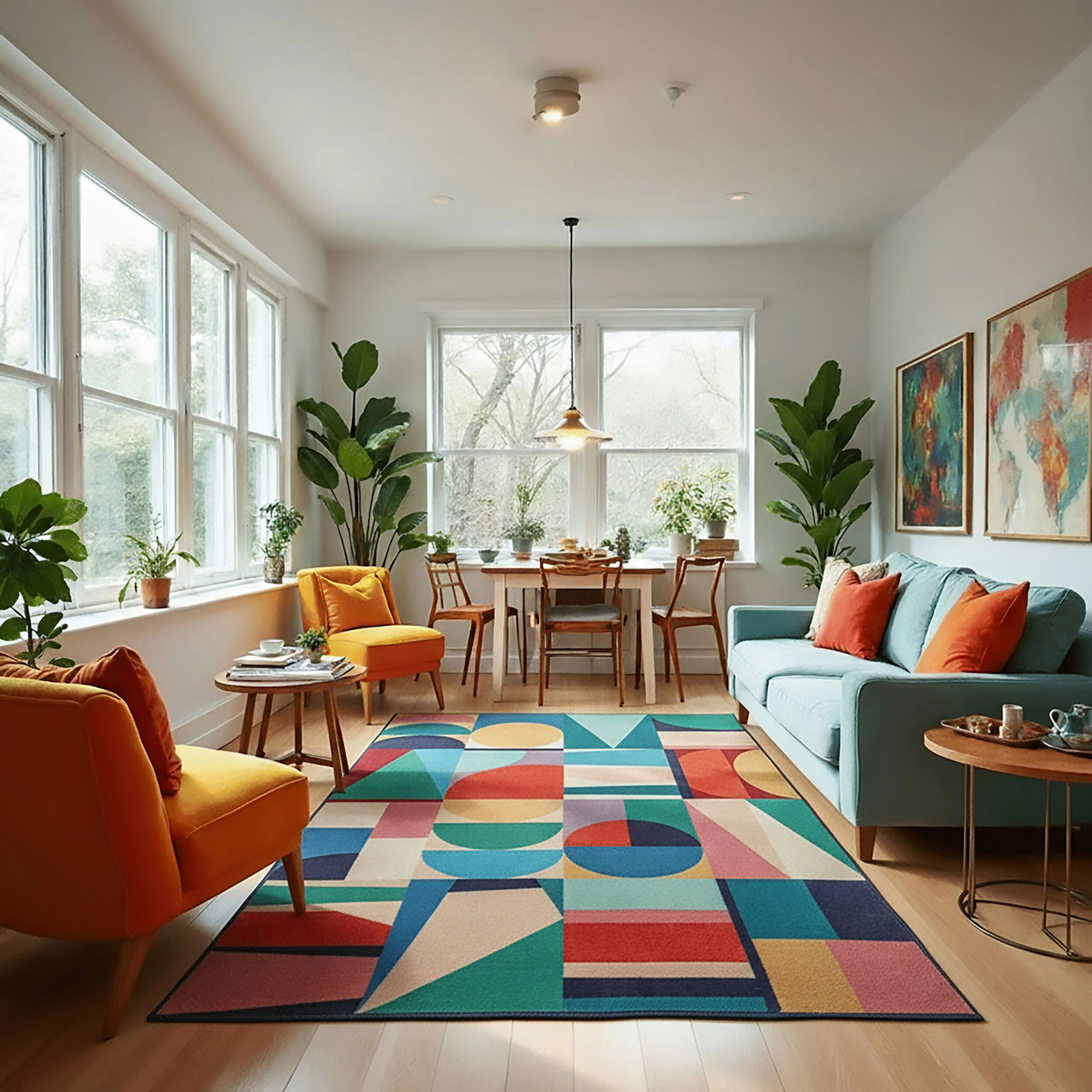 PATCHWORK GEO MULTI 200X300 200X300