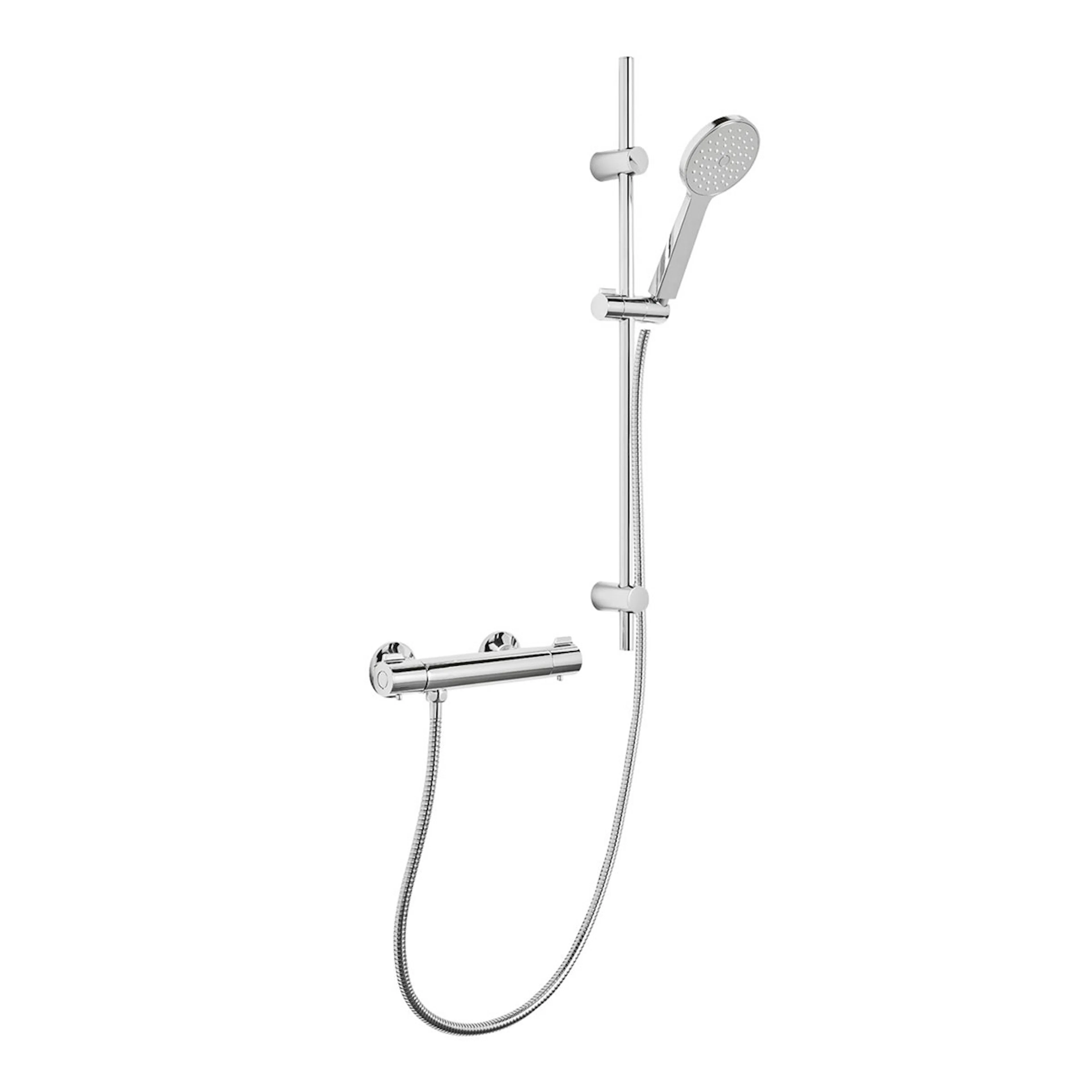 DUSCHSET GAIA  ROSTFRI SLANG MED DUSCHBLANDARE SMARTMIX K Krom, 150 C/C
