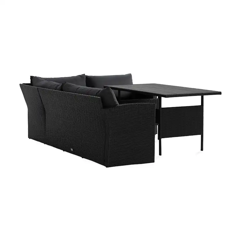 Loungegrupp Comfort Garden James Light Soffgrupp Utomhus 5-sits med Bordsskiva i Aintwood