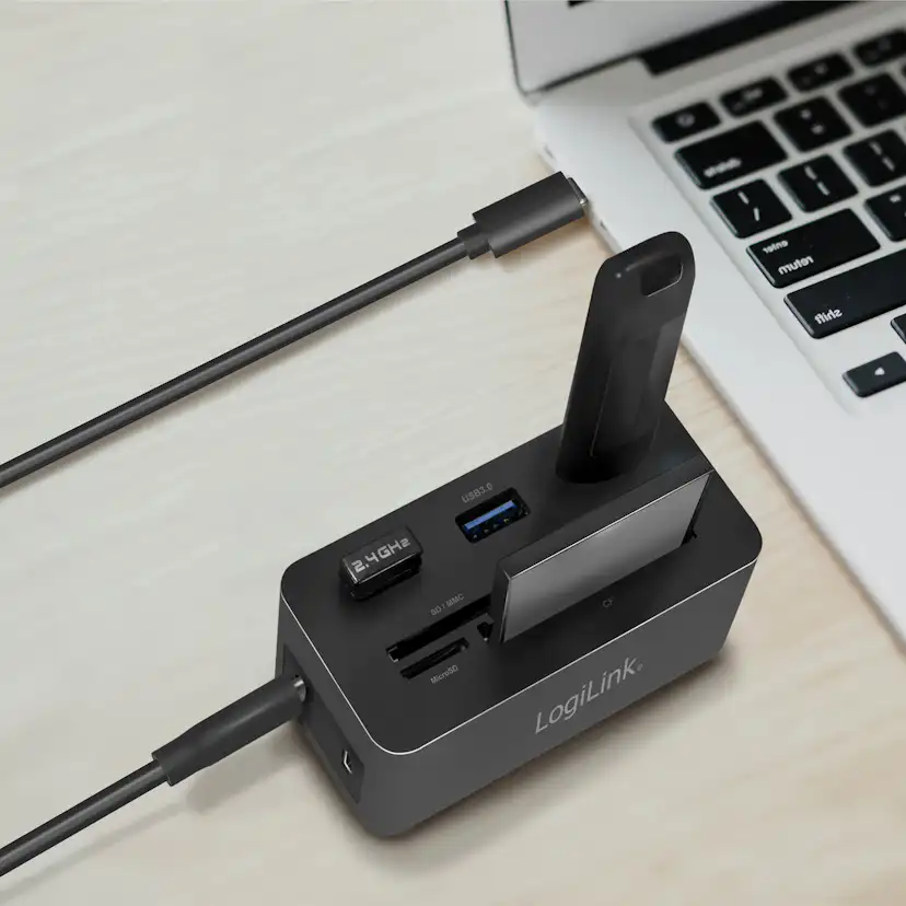 PC-/Mac-minidocka LogiLink HDMI, USB-C, USB