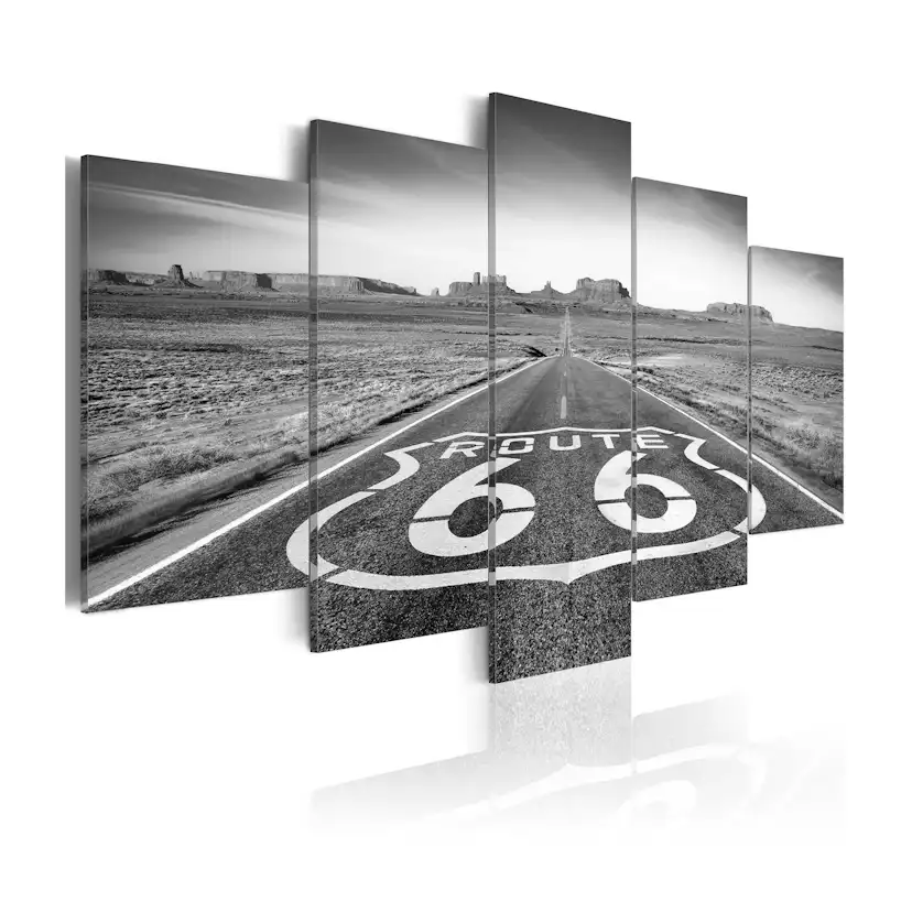Tavla Arkiio Route 66 Svart Och Vit