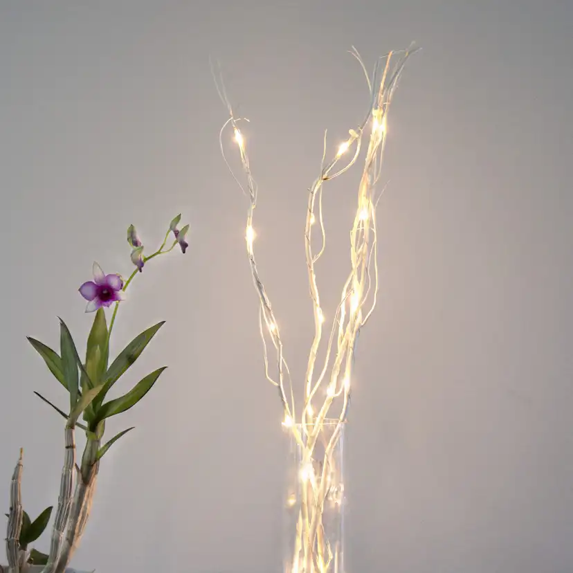 Dekorationskvist Star Trading Willow Dew Drop 24 LED