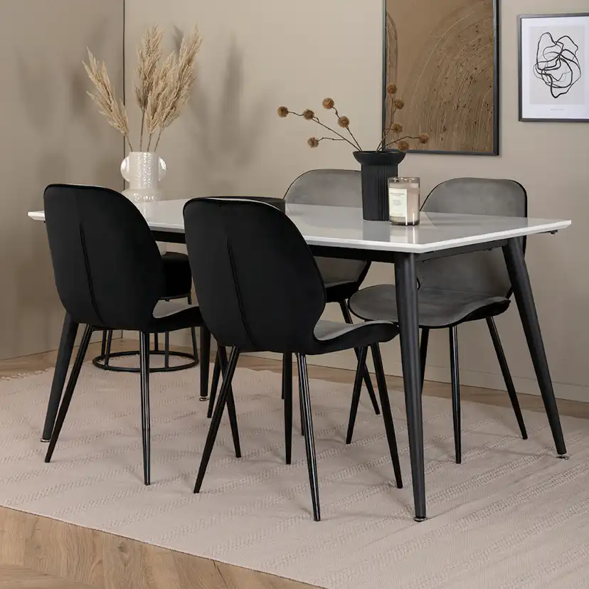 Matgrupp Venture Home Jolie med 4 Elisa Stolar