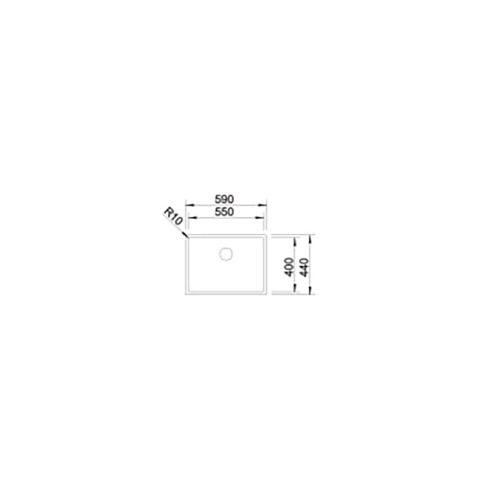 BLANCO CLARON 550-U INFINO Undermontage
