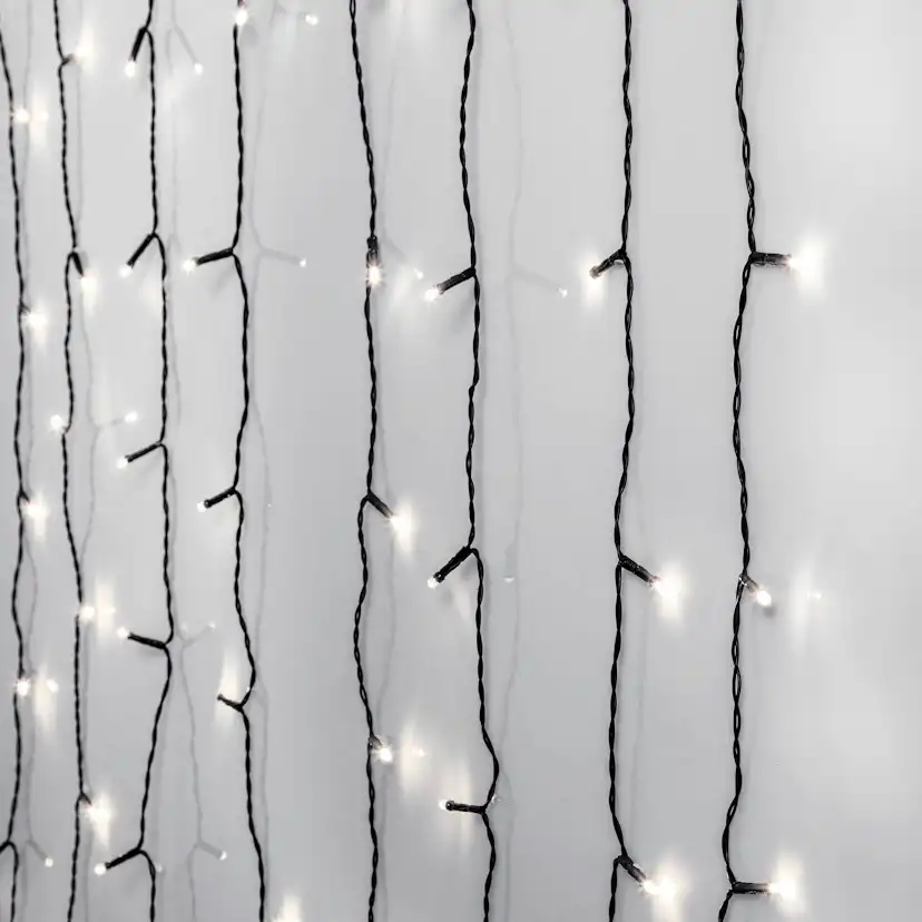 Ljusgardin Star Trading Crispy Ice White 120L