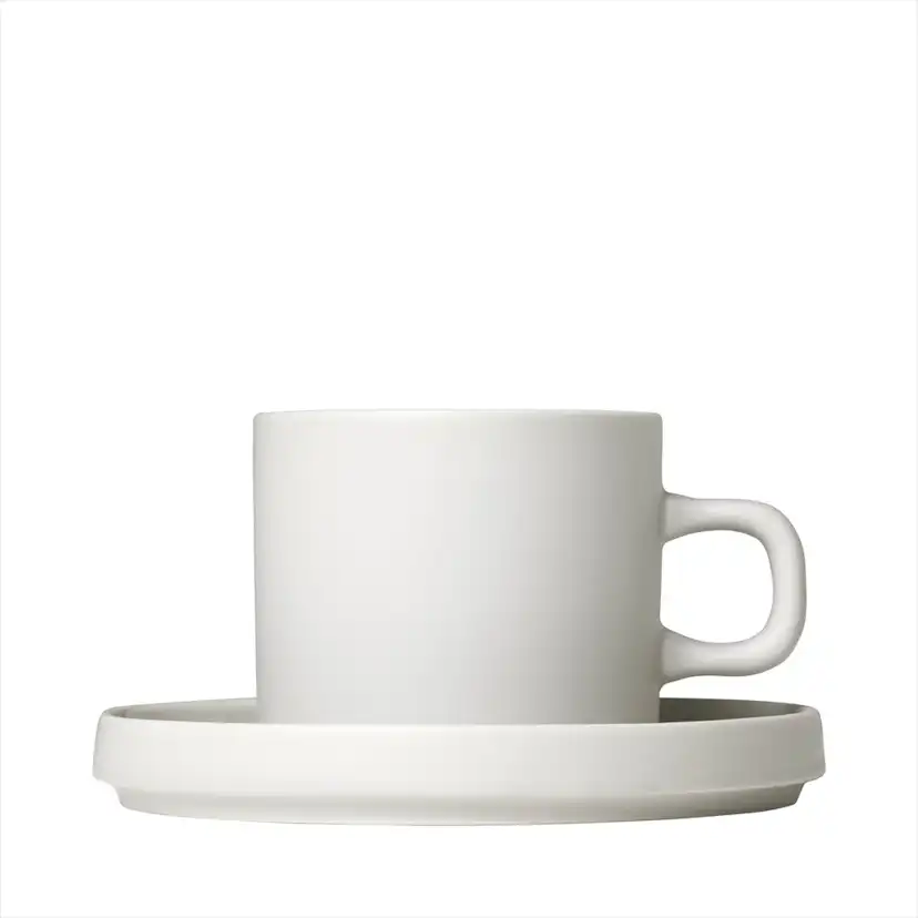 Kaffemuggar Blomus Pilar med Fat 2-pack