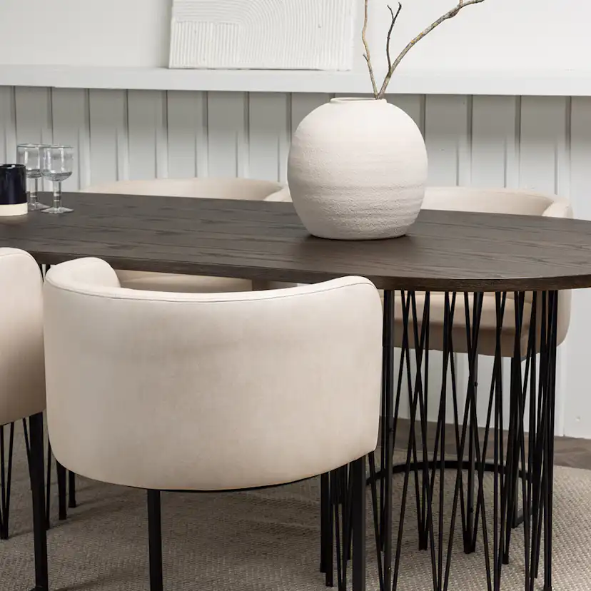 Matgrupp furniture/fashion Stone med 4 Simrishamn Stolar